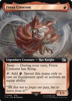 MTG Freya Crescent (Extended Art) Normal NM FINAL FANTASY Magic 460 - Image 1