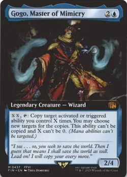 MTG Gogo, Master of Mimicry (Extended Art) Normal NM FINAL FANTASY Magic 437 - Image 1