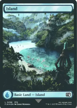 MTG Island (0298) Foil NM FINAL FANTASY Magic 298 - Image 1