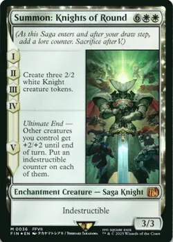 MTG Summon: Knights of Round Foil NM FINAL FANTASY Magic 36 - Image 1