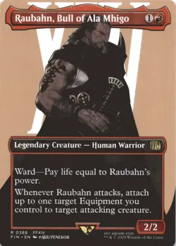 MTG Raubahn, Bull of Ala Mhigo (Borderless) Normal NM FINAL FANTASY Magic 388 - Image 1
