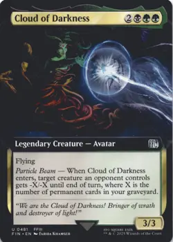 MTG Cloud of Darkness (Extended Art) Normal NM FINAL FANTASY Magic 481 - Image 1