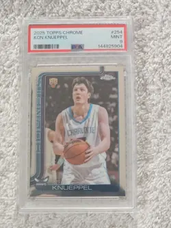 2025 Topps Chrome Kon Knueppel Rookie Card PSA 9 MINT - Image 1