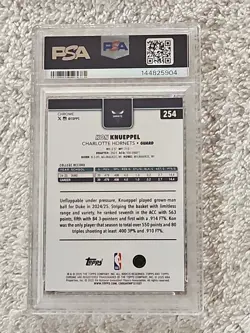 2025 Topps Chrome Kon Knueppel Rookie Card PSA 9 MINT - Image 2