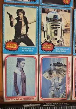 Star Wars Cards Lot Of (34) Vintage - Image 2