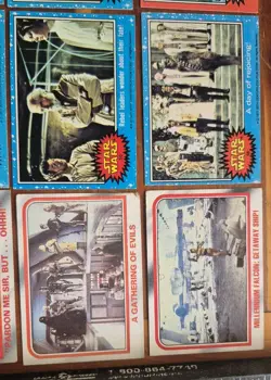 Star Wars Cards Lot Of (34) Vintage - Image 5