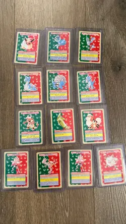 Vintage Pokemon Card Lot Topsun Blue Back / Green Back 1997 Japanese 14 Cards - Image 1