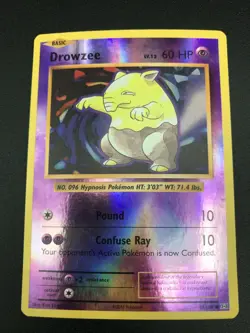 Drowzee REVERSE HOLO 49/108 Pokemon TCG XY Evolutions Card NM 2016 - Image 1