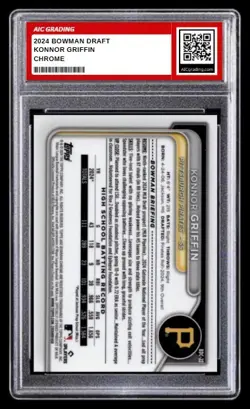 2024 Konnor Griffin 1st Bowman Chrome Draft Rookie Card #BDC-22 Graded 10 - Image 2