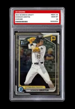 2024 Konnor Griffin 1st Bowman Chrome Draft Rookie Card #BDC-22 Graded 10 - Image 4