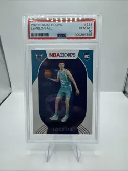 Lamelo Ball RC Psa 10 Gem Mint 2020-21 Panini Hoops Hornets Rookie card - Image 1