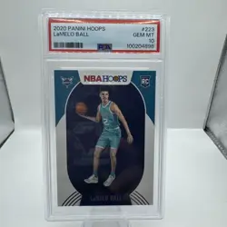 Lamelo Ball RC Psa 10 Gem Mint 2020-21 Panini Hoops Hornets Rookie card - Image 2