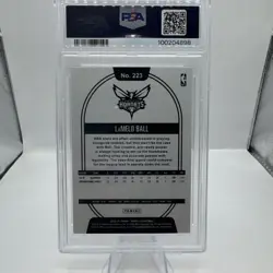 Lamelo Ball RC Psa 10 Gem Mint 2020-21 Panini Hoops Hornets Rookie card - Image 3
