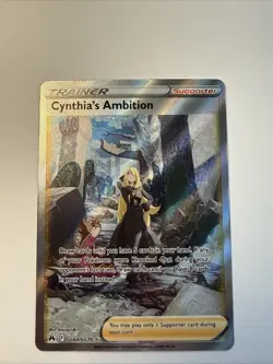 Cynthia’s Ambition GG60/GG70 2023 Pokemon Crown Zenith Galarian Gallery Card NM+ - Image 1