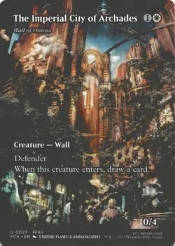 MTG The Imperial City of Archades - Wall of Omens (Showcase) Normal NM FINAL FAN - Image 1
