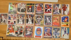 mike trout baseball card lot(22). base and inserts. topps and panini - Image 1