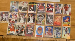 mike trout baseball card lot(22). base and inserts. topps and panini - Image 2