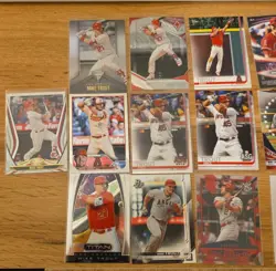 mike trout baseball card lot(22). base and inserts. topps and panini - Image 3