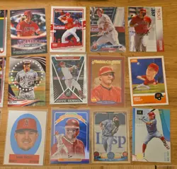 mike trout baseball card lot(22). base and inserts. topps and panini - Image 4