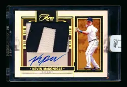 2024 PANINI THREE & TWO KEVIN MCGONIGLE RC GOLD PATCH ON-CARD AUTO RPA #8/10! - Image 1