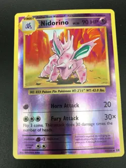 Nidorino REVERSE HOLO 44/108 Pokemon TCG XY Evolutions Card NM 2016 - Image 1