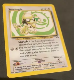 Smeargle Non Holo 30/75 Rare Neo Discovery Set Pokemon Card WOTC Vintage 2001 - Image 3
