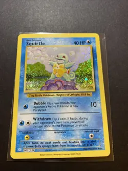 Squirtle 001/034 Trading Card Game Classic Holo Pokemon TCG NM - Image 3