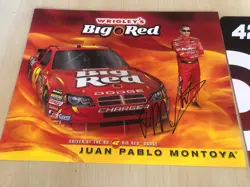 LOT of 3 Juan Pablo Montoya #42 AUTOGRAPHED SIGNED Target/Big Red Hero Cards N10 - Image 4