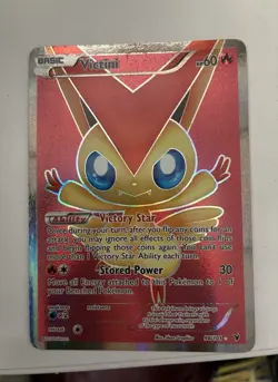 POKEMON VICTINI ULTRA RARE FULL ART HOLO Noble Victories 98/101 Card - Image 1