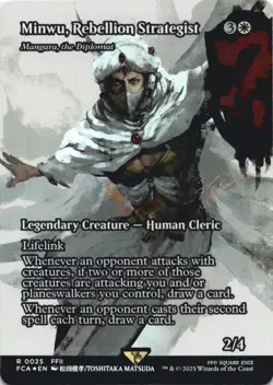 MTG Minwu, Rebellion Strategist - Mangara, the Diplomat (Showcase) Foil NM FINAL - Image 1