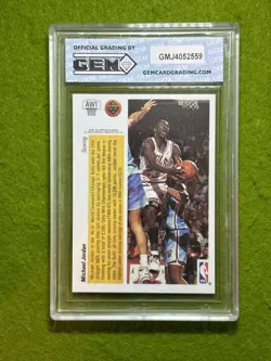 Michael Jordan HOLO GEM MINT 10 CARD JERSEY #23 BULLS 1991 Upper Deck HOLOGRAM - Image 2