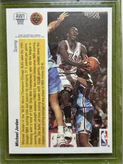Michael Jordan HOLO GEM MINT 10 CARD JERSEY #23 BULLS 1991 Upper Deck HOLOGRAM - Image 4