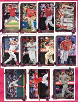 2025 Topps 1, 2, Update Los Angeles Angels Team Set 35 cards, Mike Trout, Neto - Image 2