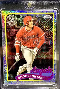 SHOHEI OHTANI RARE SILVER REFRACTOR INVESTMENT CARD SP LOS ANGELES ANGELS - Image 1