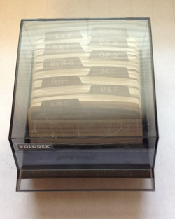 VTG Rolodex Desk Organizer Model S 320 C Petite Plastic W/ Blank Cards Organize - Image 1