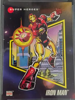 IRON MAN #62 1992 Impel Marvel Universe Trading Card PSA 7 Near Mint Tony Stark - Image 2