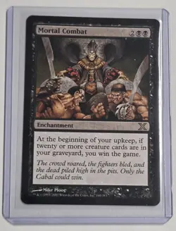 Magic the Gathering Mortal Combat 10th Edition X MTG Rare Black Enchantment - Image 3