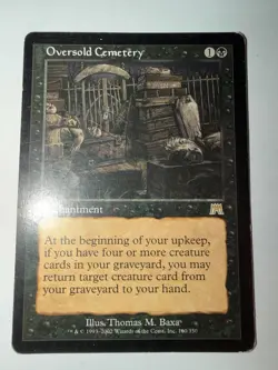 Oversold Cemetery #160 (HP) Onslaught ONS Magic MTG - Image 1
