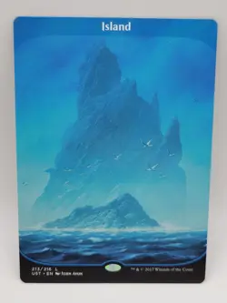 Island Full Art Unstable 213/216 NM John Avon MTG Basic Land Blue - Image 1