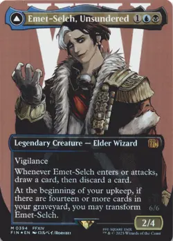 MTG Emet-Selch, Unsundered (Borderless) Foil NM FINAL FANTASY Magic 394 - Image 1