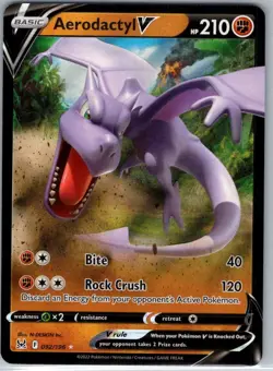Aerodactyl V - 092/196 - SWSH11: Lost Origin - Ultra Rare UR - Pokemon - NM - Image 1