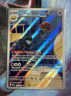 Team Rockets Orbeetle 198/182 - Pokemon TCG - Destined Rivals - PACK FRESH NM/M - Image 1