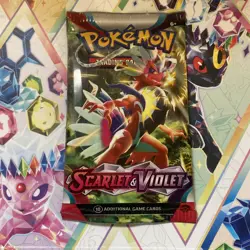 Pokemon Scarlet and Violet Base Set Booster Pack New Sealed - Image 1