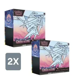 Preorder Pokemon TCG Chaos Rising POKEMON CENTER ETB ELITE TRAINER BOX X2 - Image 1