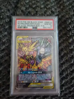 2019 PM SM Black Star Holo Gem MT MLTRS/ZPDS/ARTCN.GX #SM210 PSA10 - Image 1