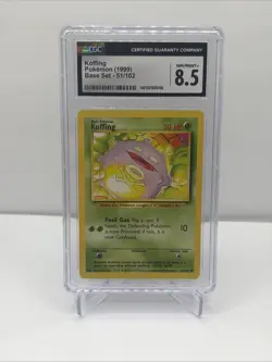 1999 Pokemon Base Set Koffing 51/102 CGC 8.5 NM/Mint+ Vintage WOTC Slab - Image 1