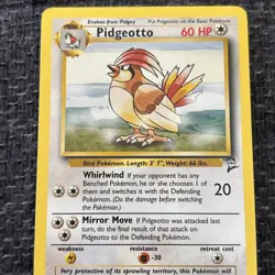 2000 Pokemon Base Set 2 Pidgeotto 28/130 Non-holo Rare NM/LP WOTC Nintendo TCG - Image 4