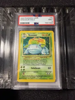 Pokemon 1999 Venusaur Base Set Holo Rare #15/102 PSA 9 - Image 1