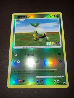 Pokemon! Turtwig - Burger King Promo - Reverse Holo - 77/100- VLP! - Image 1