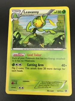 Leavanny 12/113 HOLO RARE Pokemon BW Legendary Treasures NM 2013 TCG - Image 1